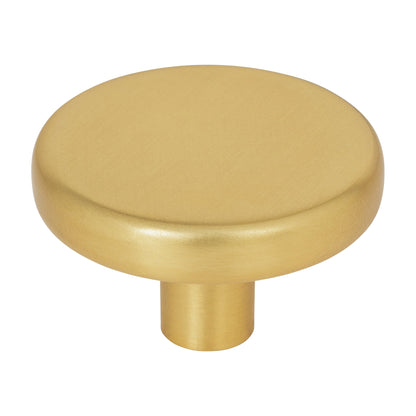 Elements Gibson Handle in Brushed Gold, 1 5/8" Knob