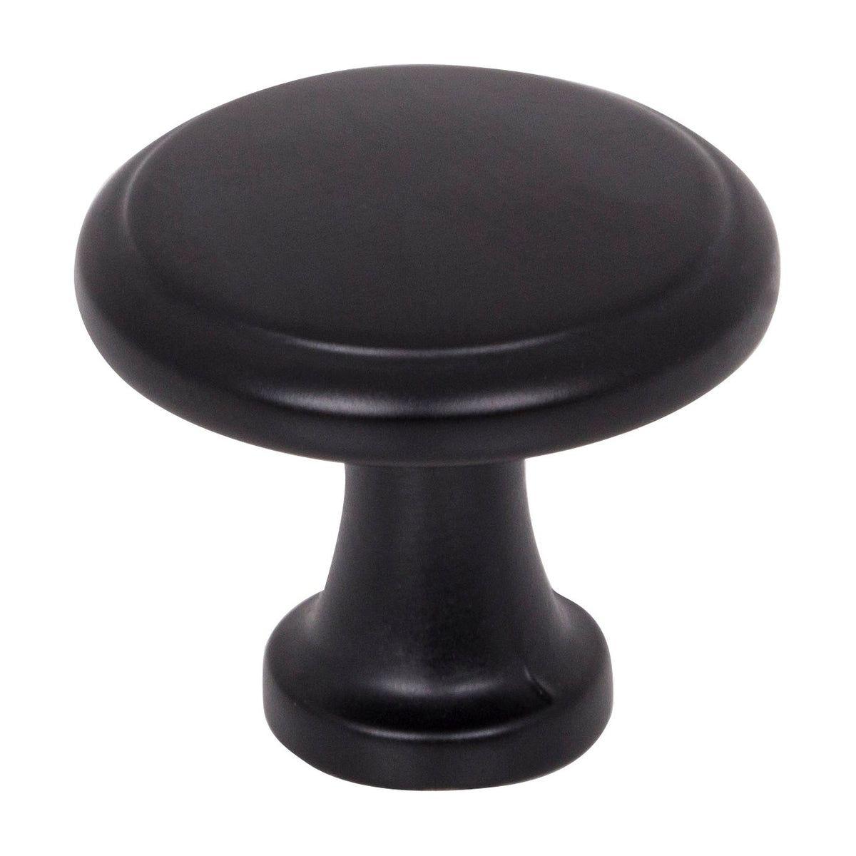 Elements Kenner Handle in Matte Black, Knob