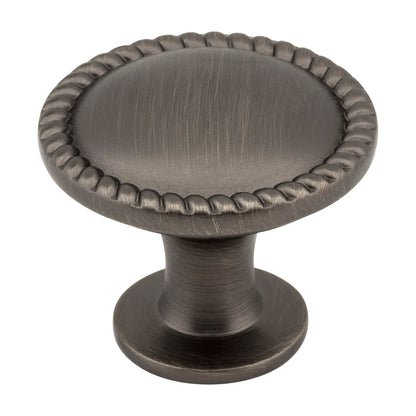 Elements Lindos Handle in Brushed Pewter, 1 1/4" Round Knob
