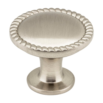 Elements Lindos Handle in Satin Nickel, 1 1/4" Round Knob