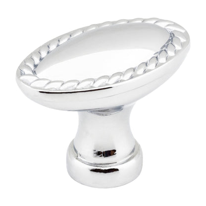 Elements Lindos Handle in Polished Chrome, 1 3/8" Oval Knob