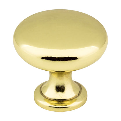 Elements Madison Handle in Polished Brass, Knob