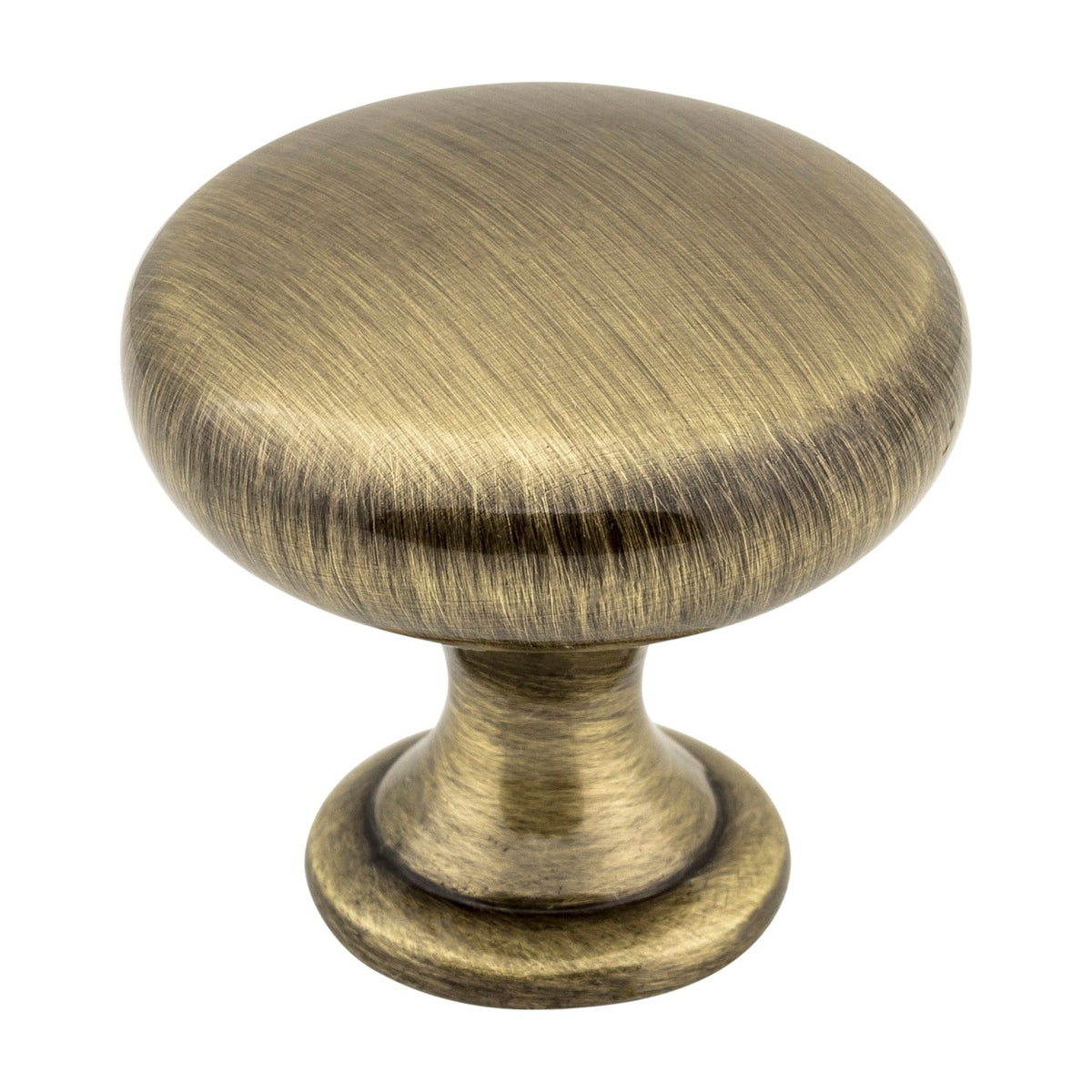 Elements Madison Handle in Brushed Antique Brass, Knob