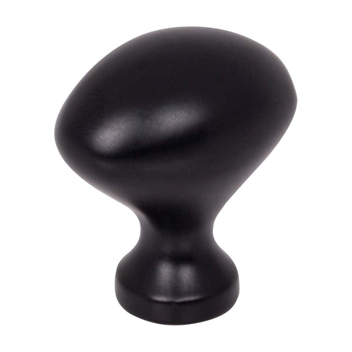 Elements Merryville Handle in Matte Black, 1 1/8" Oval Knob