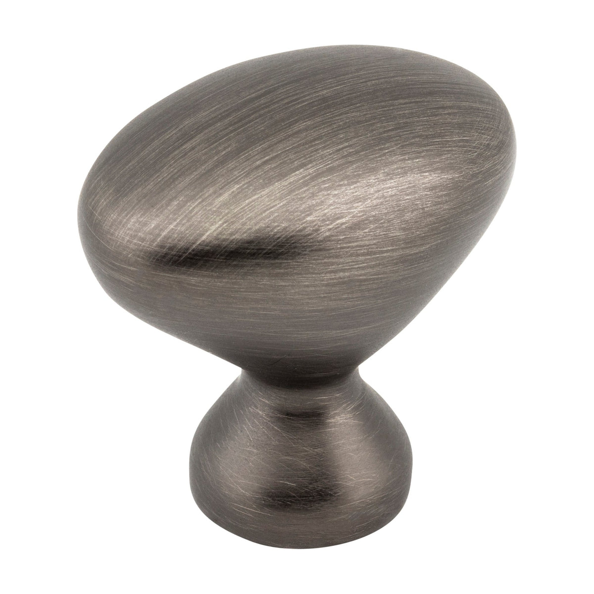 Elements Merryville Handle in Brushed Pewter, 1 1/4" Oval Knob