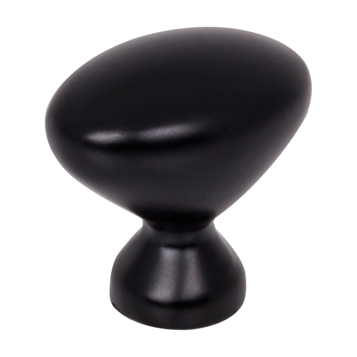 Elements Merryville Handle in Matte Black, 1 1/4" Oval Knob