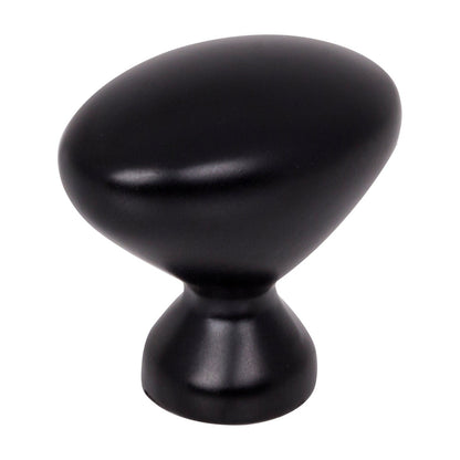Elements Merryville Handle in Matte Black, 1 1/4" Oval Knob