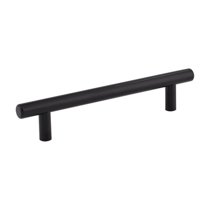 Elements Naples Stainless Steel Handle in Matte Black Stainless Steel, 5" (OL 6 7/8")