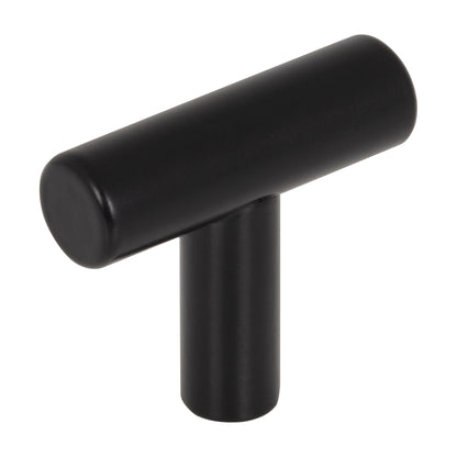 Elements Naples Stainless Steel Handle in Matte Black Stainless Steel, Knob
