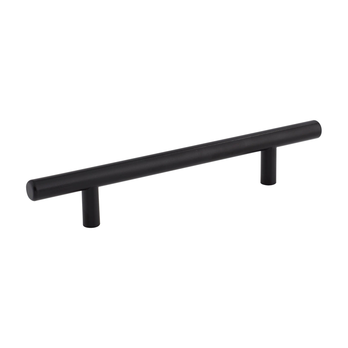 Elements Naples Stainless Steel Handle in Matte Black Stainless Steel, 5" (OL 8 1/16")