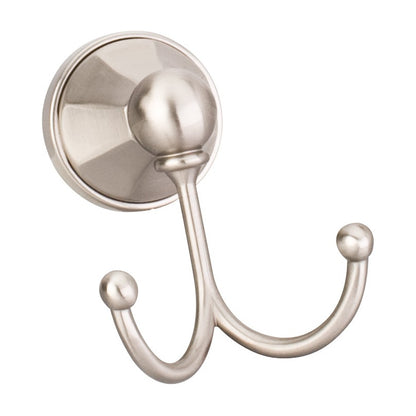Elements Newbury Double Robe Hook in Satin Nickel