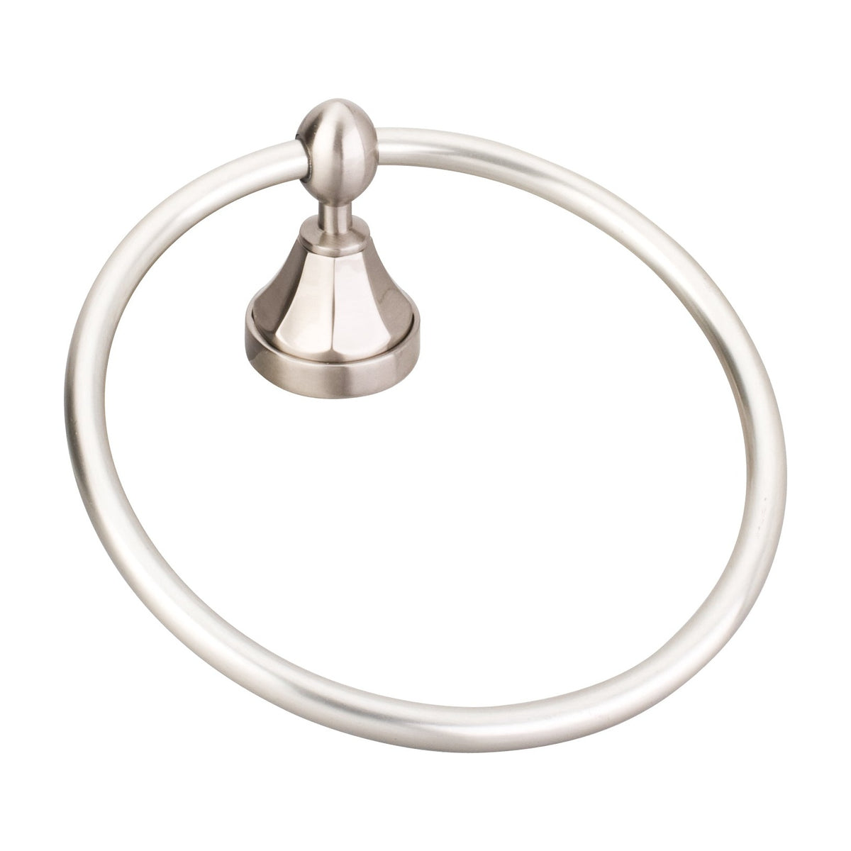 Elements Newbury Towel Ring in Satin Nickel