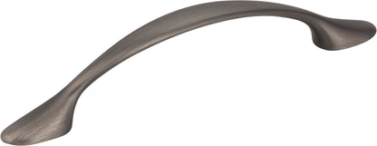 Elements Somerset Handle in Brushed Pewter, 3 3/4" (OL 5")