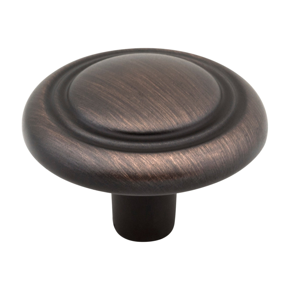 Elements Vienna Handle in Brushed Oil Rubbed Bronze, 1 1/4" Button Mushroom Knob