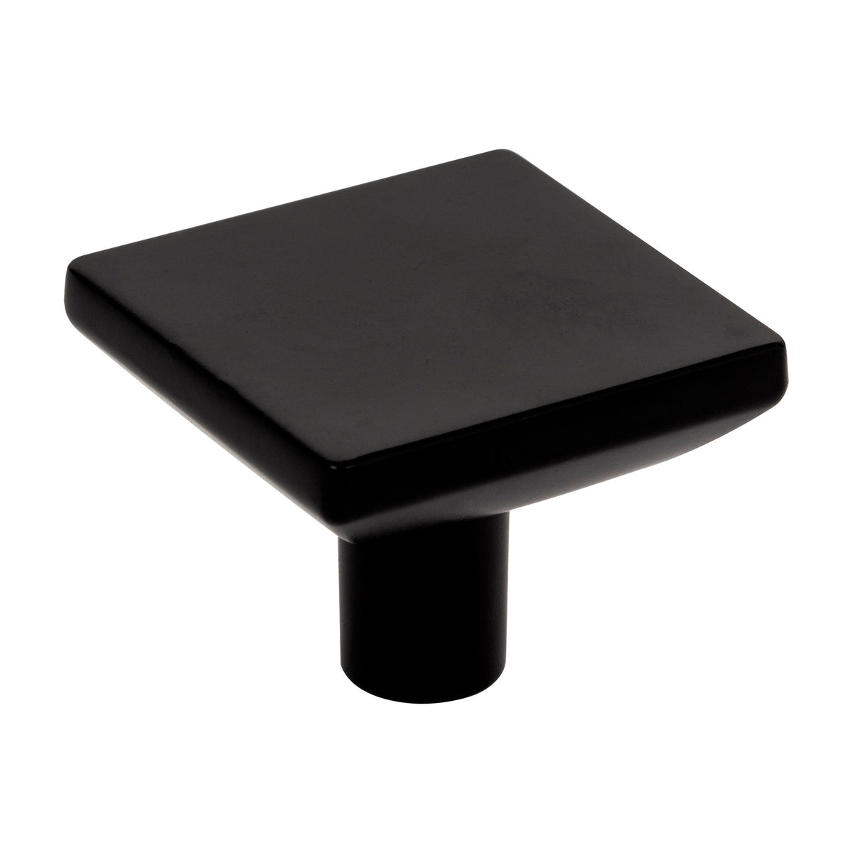 Elements Walker 1 Handle in Matte Black, 1 5/8" Square Knob