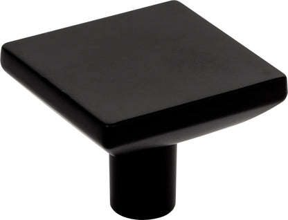 Elements Walker 1 Handle in Matte Black, 1 5/8" Square Knob