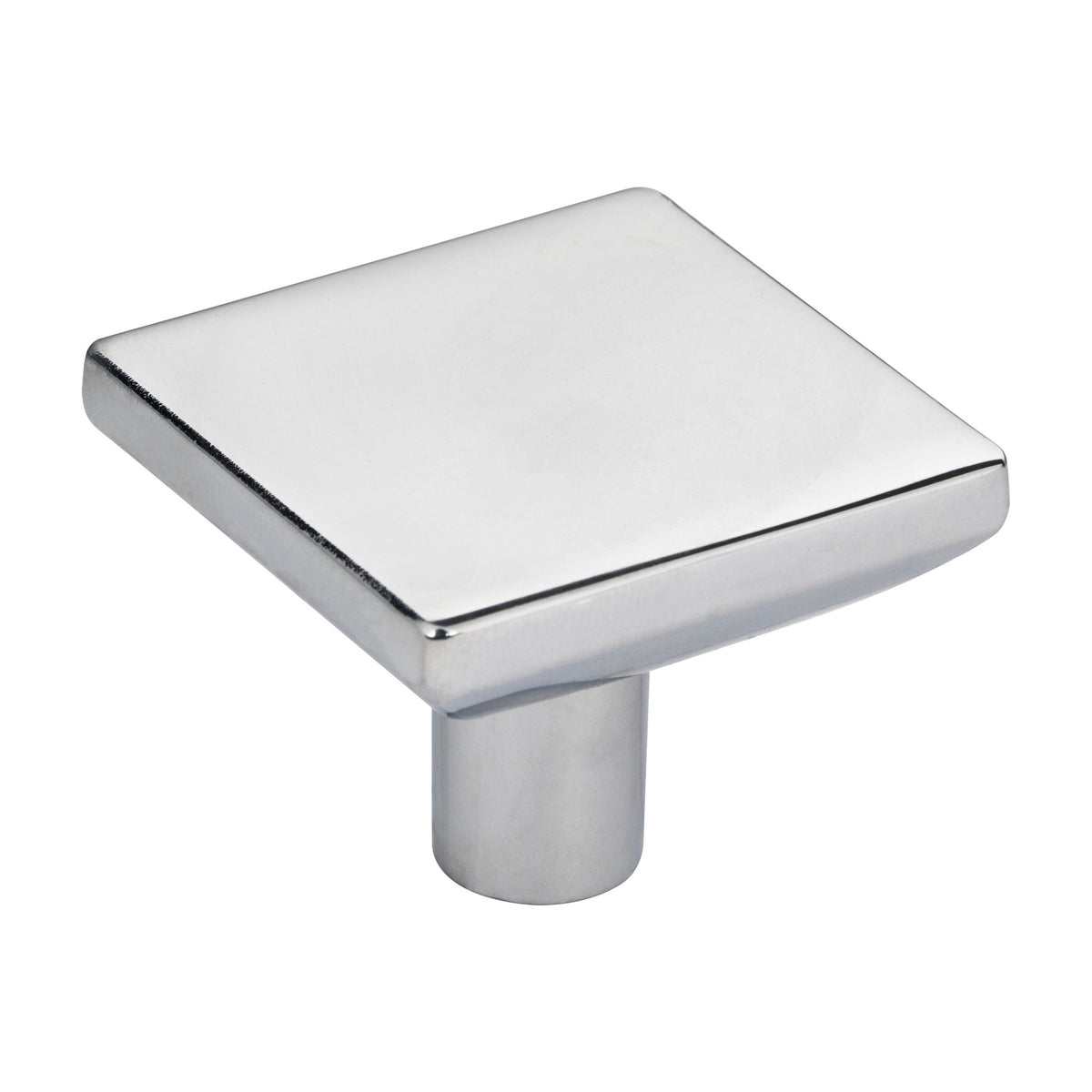 Elements Walker 1 Handle in Polished Chrome, 1 5/8" Square Knob