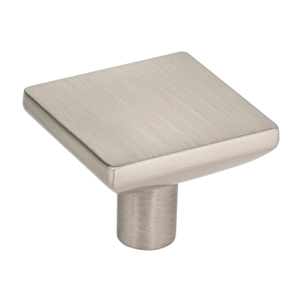 Elements Walker 1 Handle in Satin Nickel, 1 5/8" Square Knob