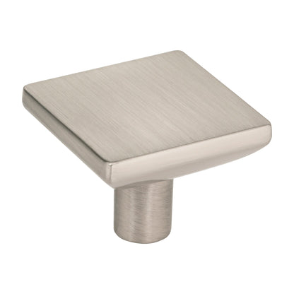 Elements Walker 1 Handle in Satin Nickel, 1 5/8" Square Knob