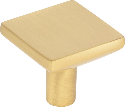 Elements Walker 1 Handle in Brushed Gold, 1 1/4" Square Knob