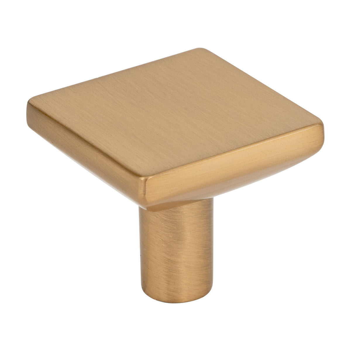 Elements Walker 1 Handle in Satin Bronze, 1 1/4" Square Knob