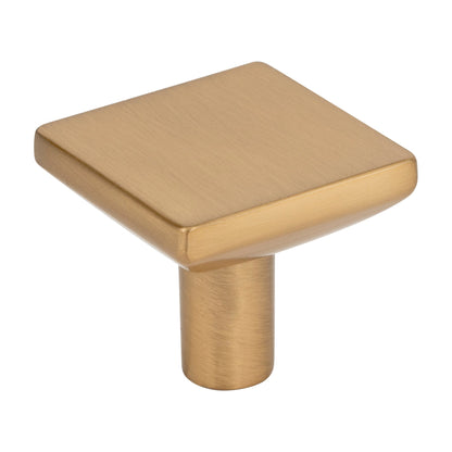 Elements Walker 1 Handle in Satin Bronze, 1 1/4" Square Knob