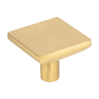 Elements Walker 1 Handle in Brushed Gold, 1 5/8" Square Knob