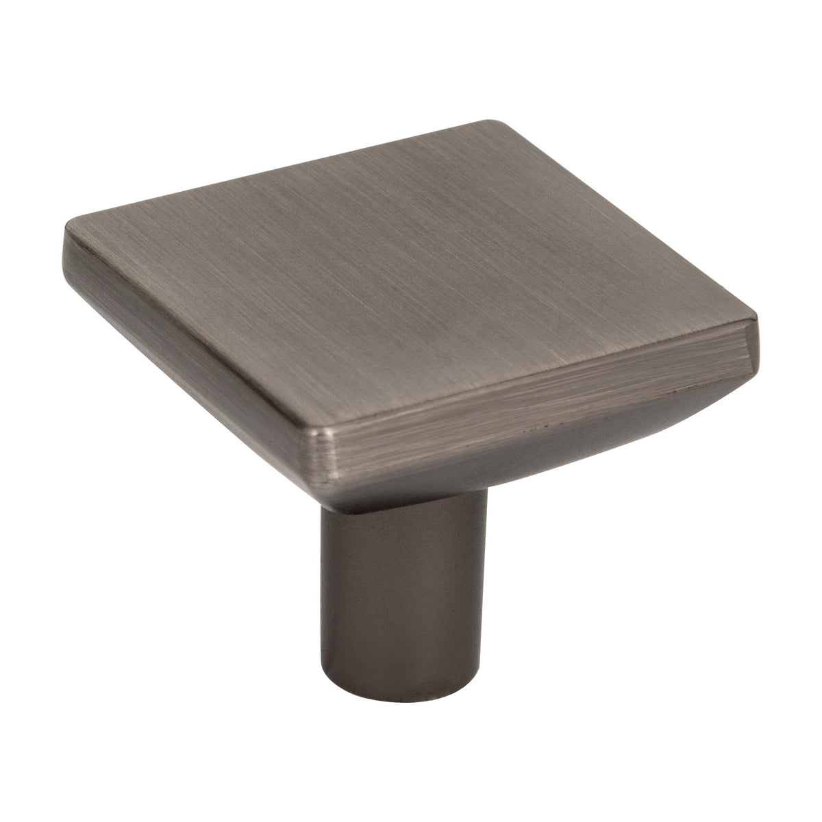 Elements Walker 1 Handle in Brushed Pewter, 1 5/8" Square Knob