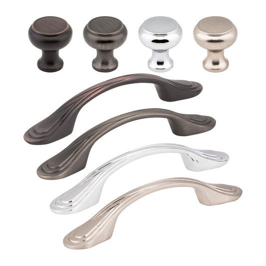 Elements Westbury Handle knob and pull in all 4 finishes