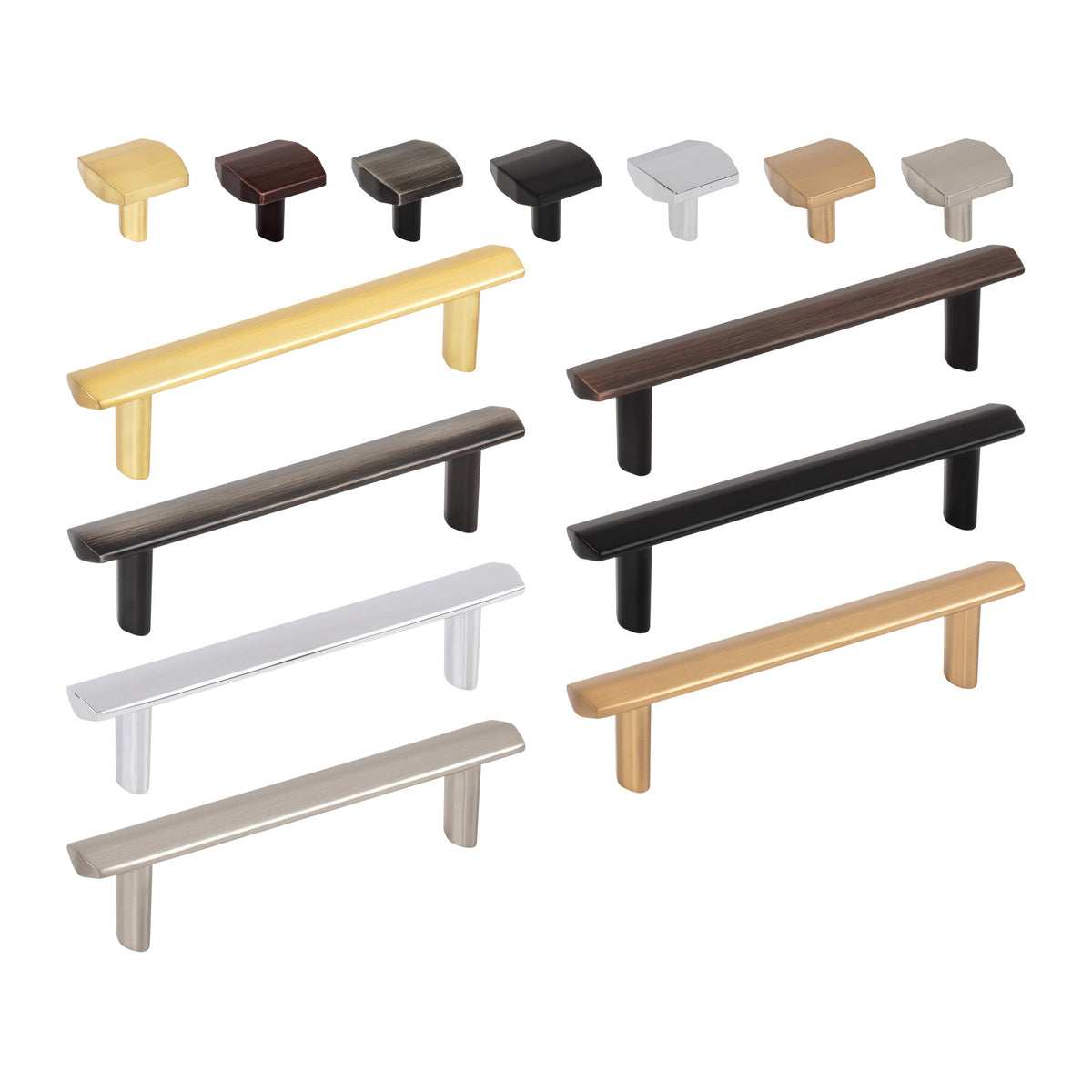 Elements William Handle knob and pull in all 7 finishes