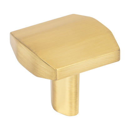 Elements William Handle in Brushed Gold, Knob