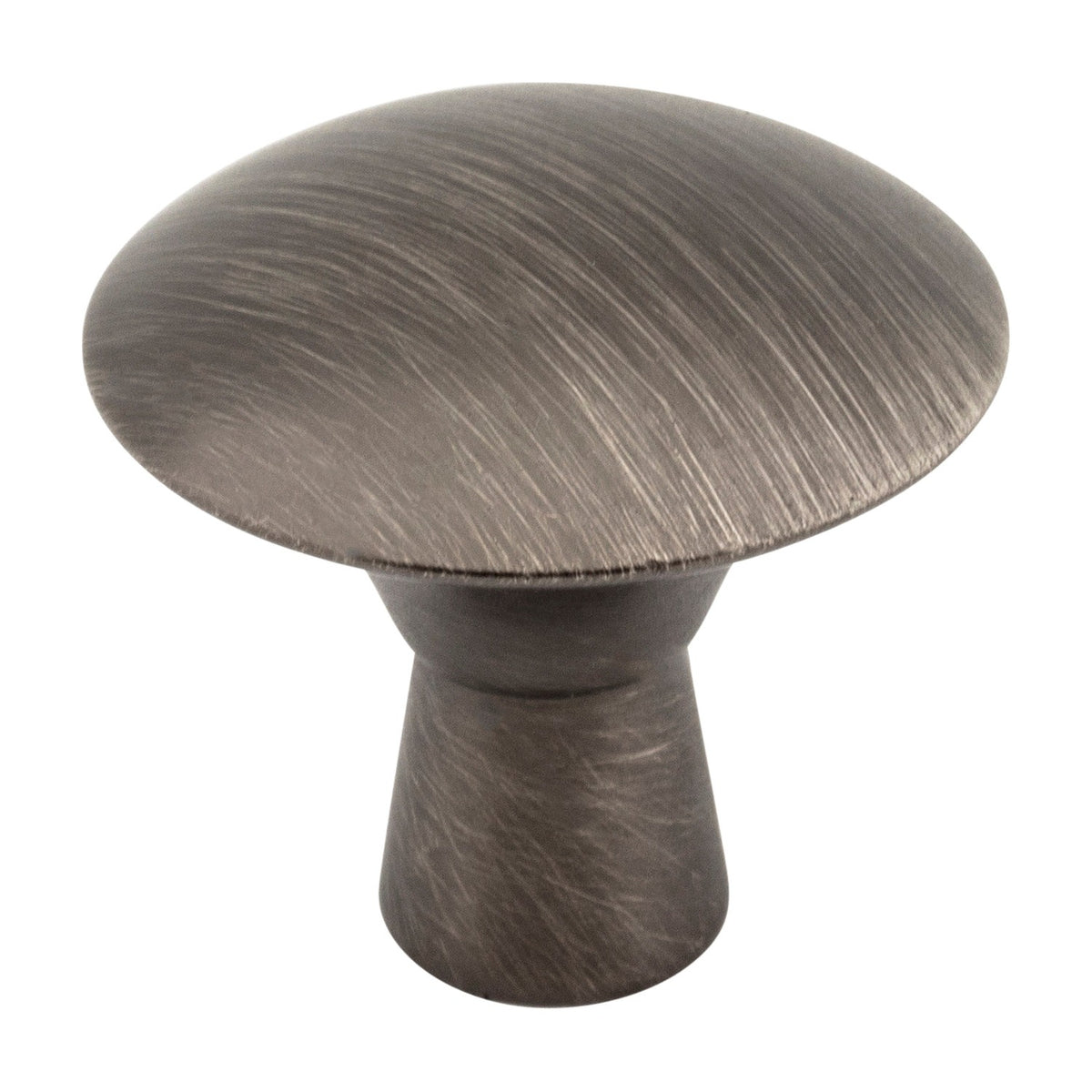 Elements Zachary Handle in Brushed Pewter, Knob