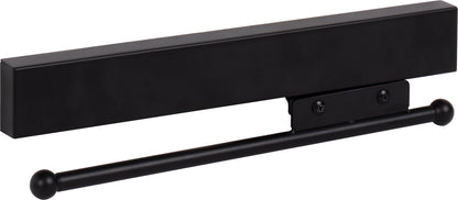 Eliana 12" Sliding Valet Rod in Matte Black
