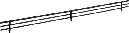Evelyn Wire Shoe Fence for Shelving in Matte Black
