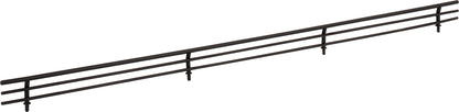 Evelyn Wire Shoe Fence for Shelving in Matte Black