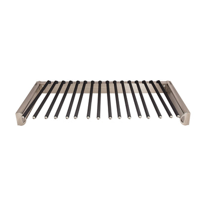 Fenwick Pull-Out Pant Rack for 14" Deep Closets, Satin Nickel, 30"