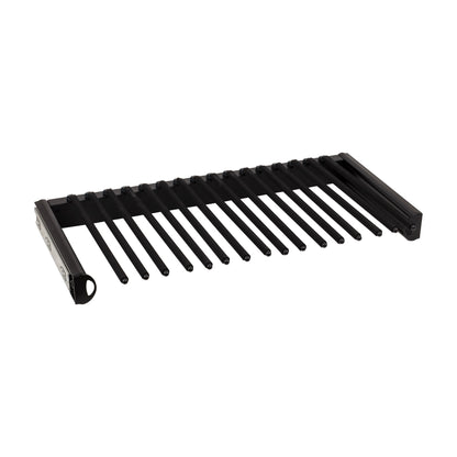Fenwick Pull-Out Pant Rack for 14" Deep Closets, Matte Black, 30"
