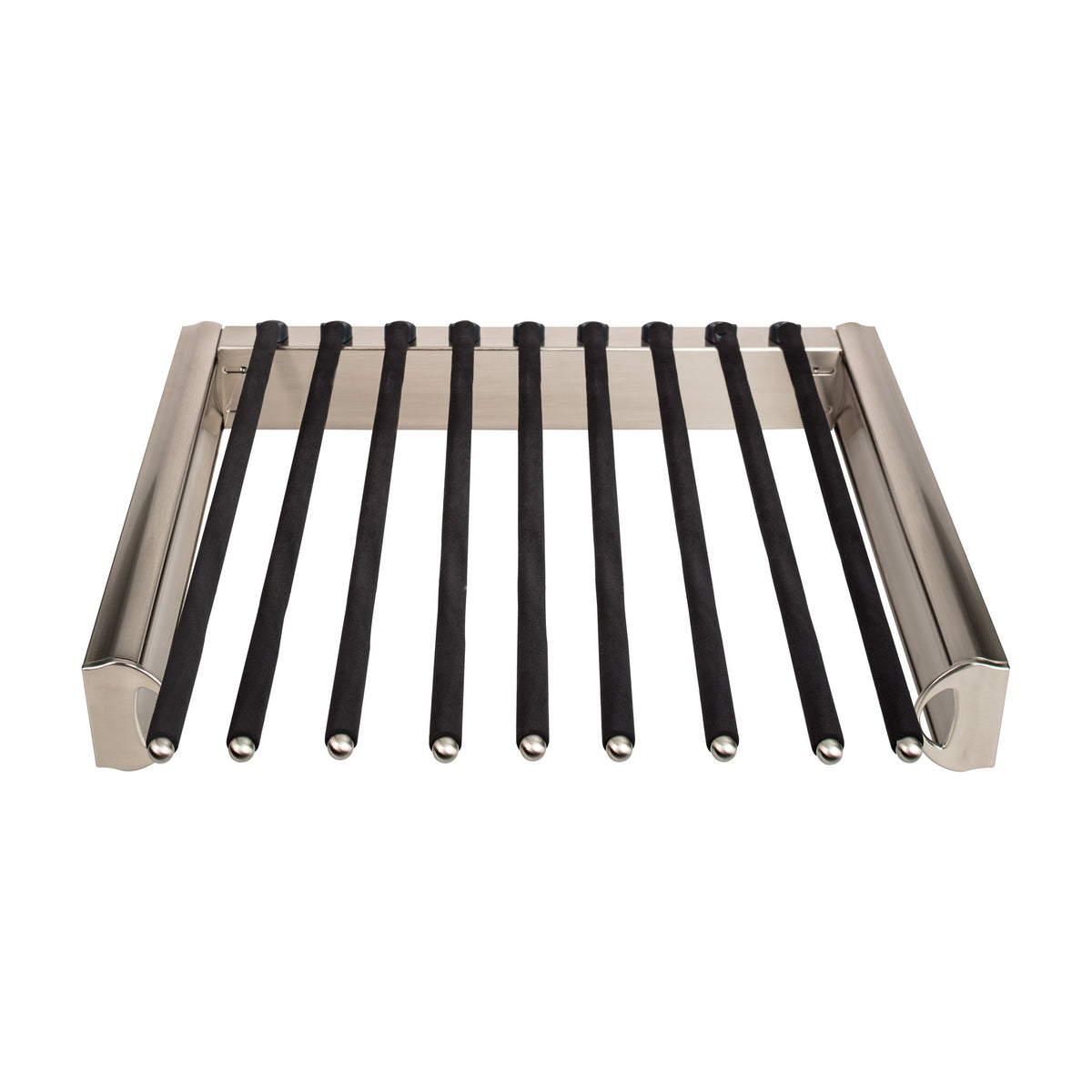 Fenwick Pull-Out Pant Rack for 14" Deep Closets, Satin Nickel, 18"