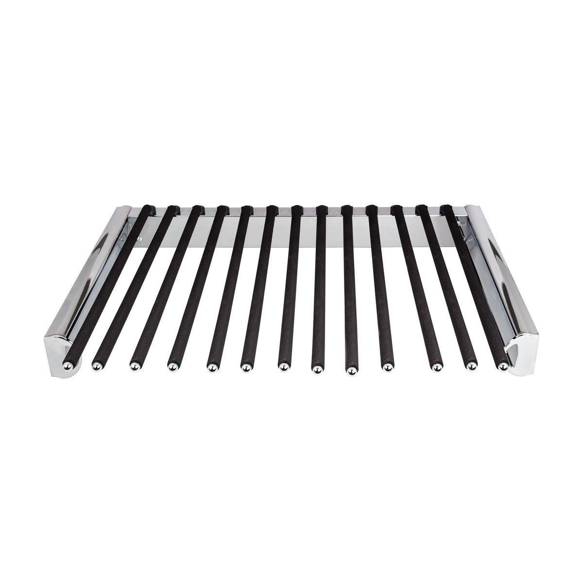 Fenwick Pull-Out Pant Rack for 14" Deep Closets, Polished Chrome, 24"