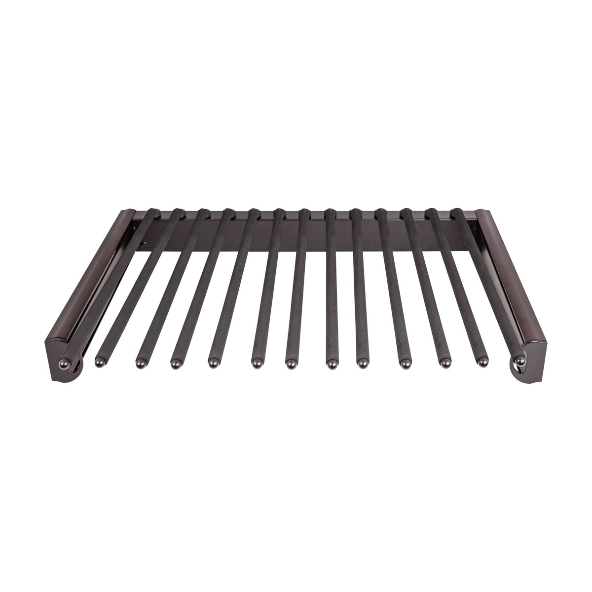 Fenwick Pull-Out Pant Rack for 14" Deep Closets, Dark Bronze, 24"