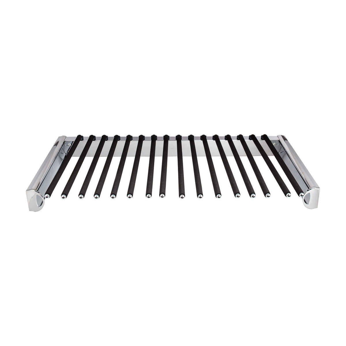 Fenwick Pull-Out Pant Rack for 14" Deep Closets, Polished Chrome, 30"