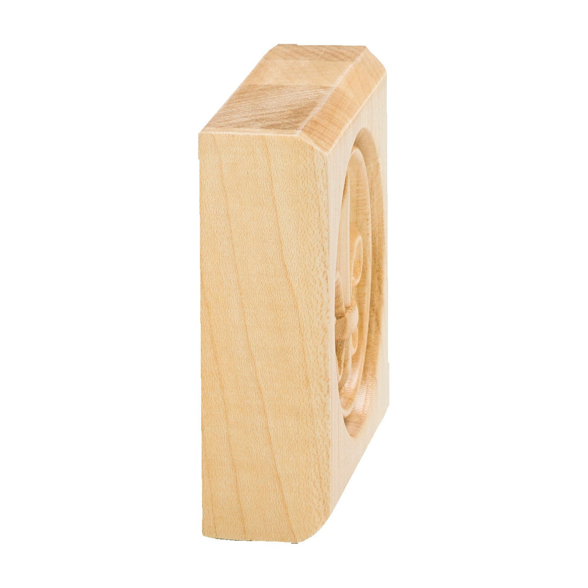 Fleur-de-Lis Wood Rosette, alternate view