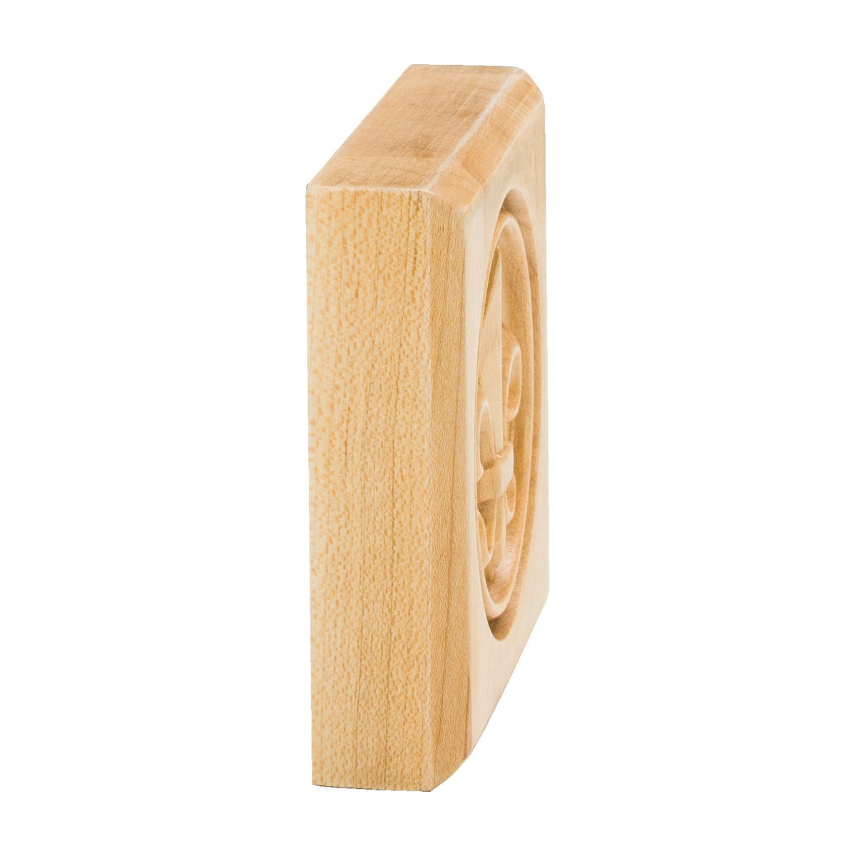 Fleur-de-Lis Wood Rosette, alternate view