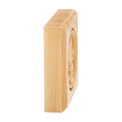 Fleur-de-Lis Wood Rosette, alternate view