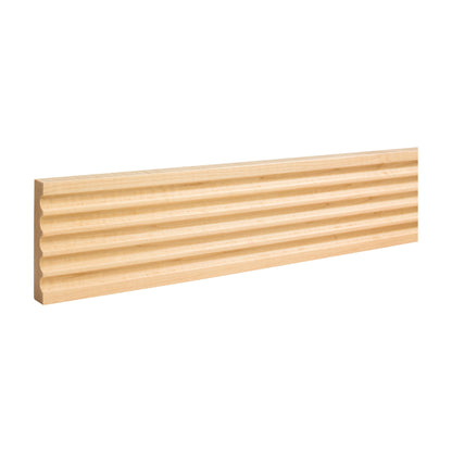 Fluted Moulding, 3" x 5/8" x 8 ft stick