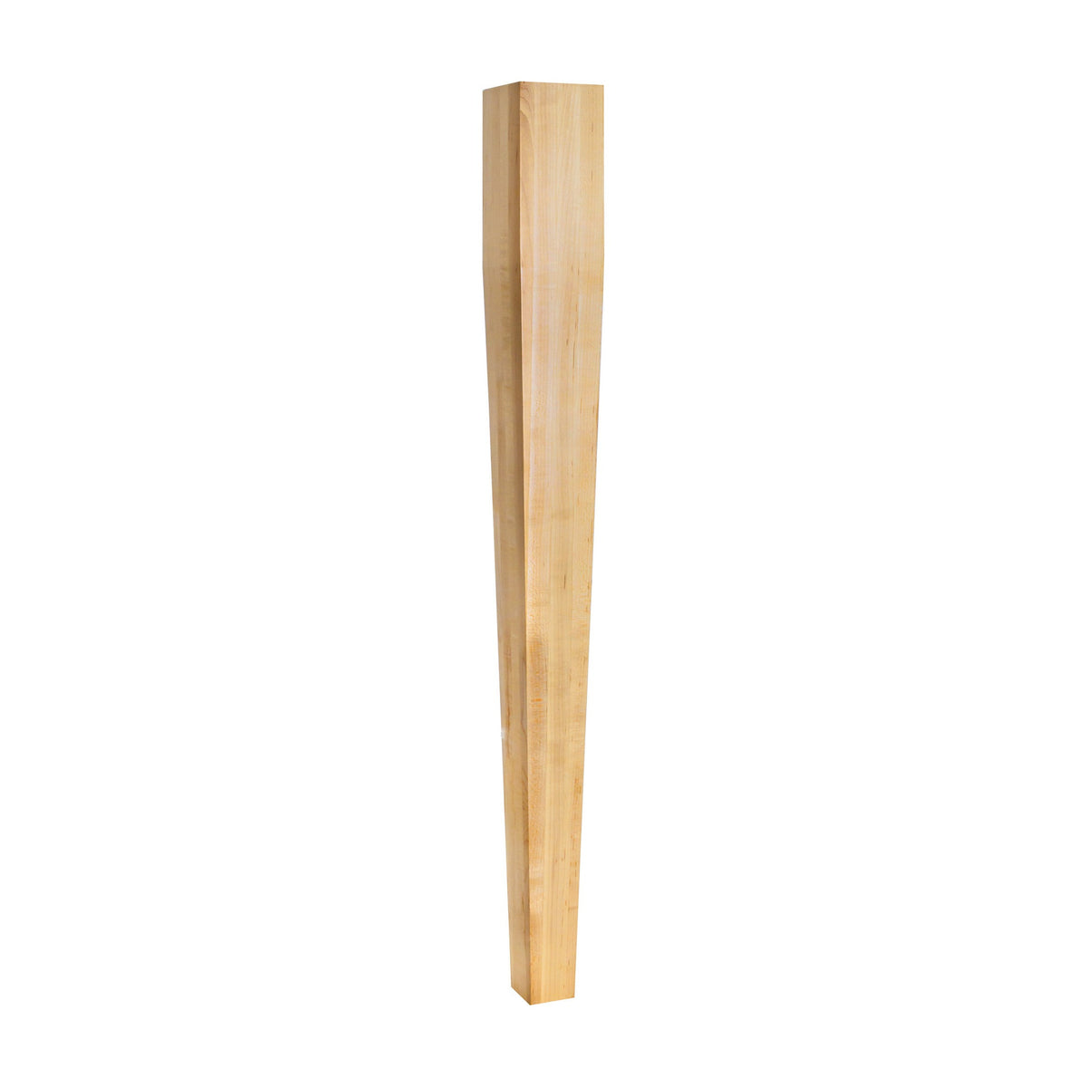 Four Sided Tapered Wood Post, 3-1/2" x 3-1/2" x 35-1/2"