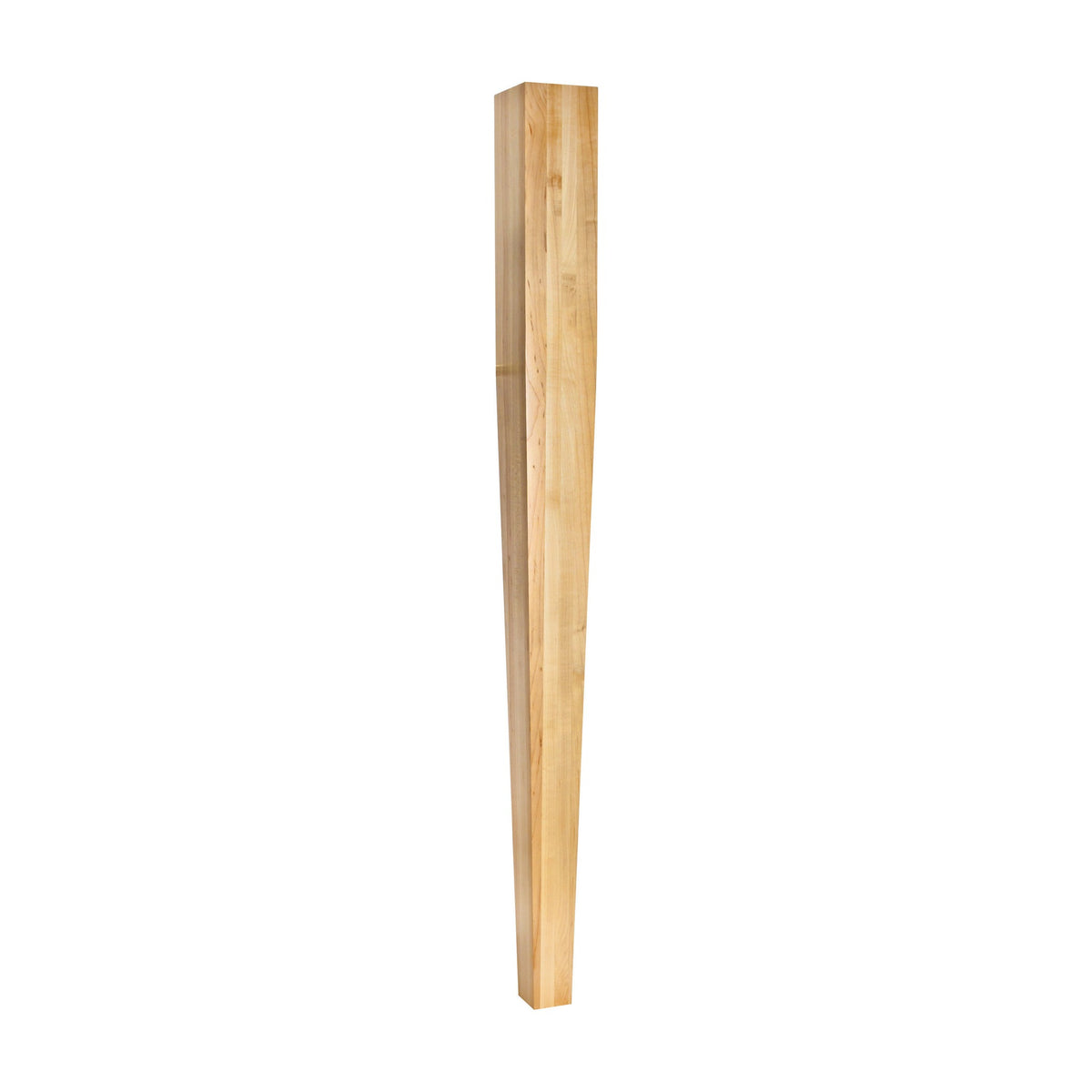 Four Sided Tapered Wood Post, 3-1/2" x 3-1/2" x 42"