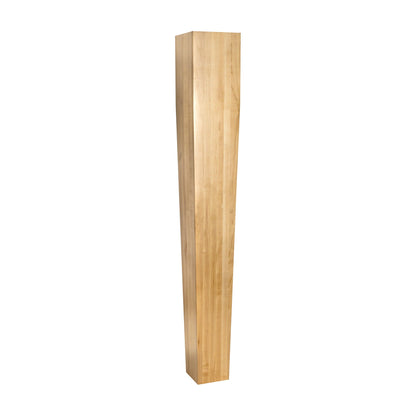 Four Sided Tapered Wood Post, 5" x 5" x 35-1/2"
