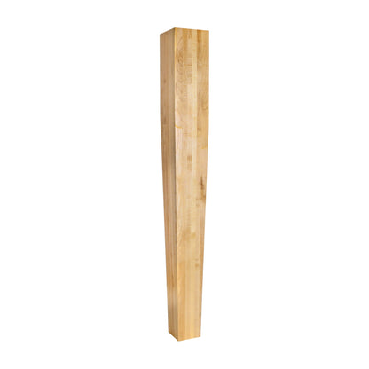 Four Sided Tapered Wood Post, 5" x 5" x 42"