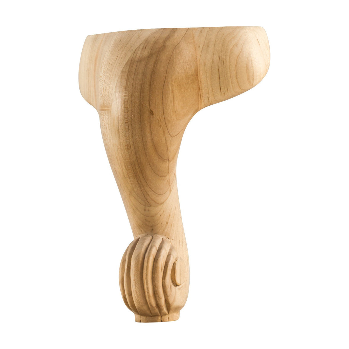 French Traditional Wood Leg, 5" x 5" x 8"